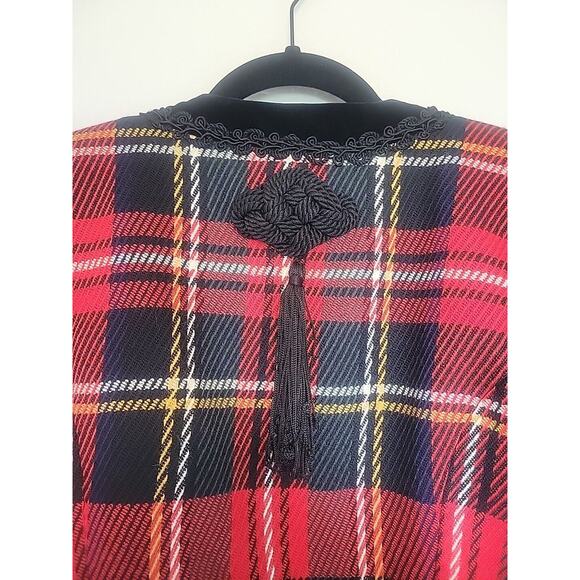 Vintage Nipon Night Plaid Blazer Sz 4 - Picture 7 of 16